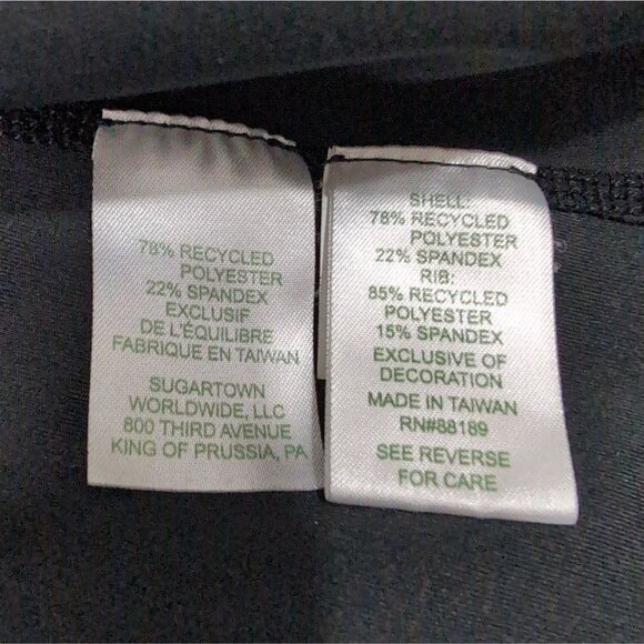 Lilly Pulitzer Tennison Luxletic Jacket Womens XL Black Full Zip Athletic Gym - Picture 11 of 14